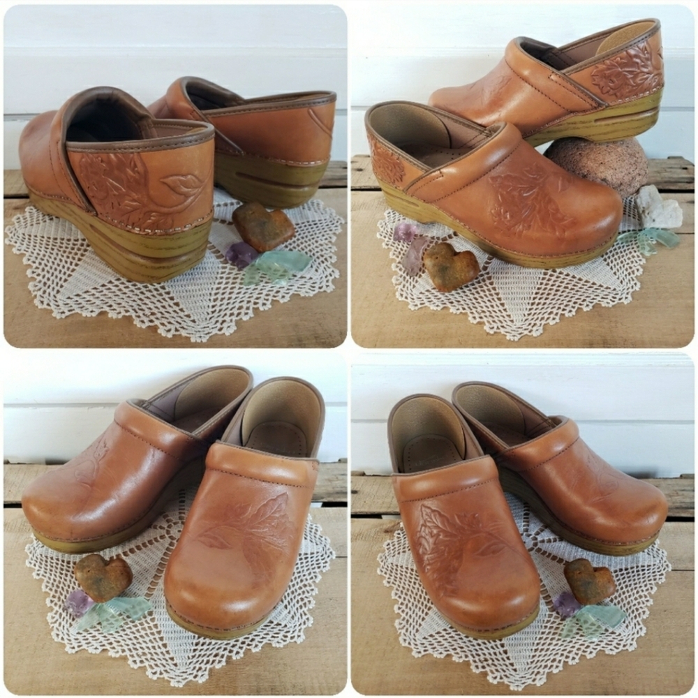 ⚘AvaiLable⚘inQuire⚘Rustic Honey Dansko Pro Clog Floral Cottage 36 37 38 40 41 42 - Picture 2 of 13